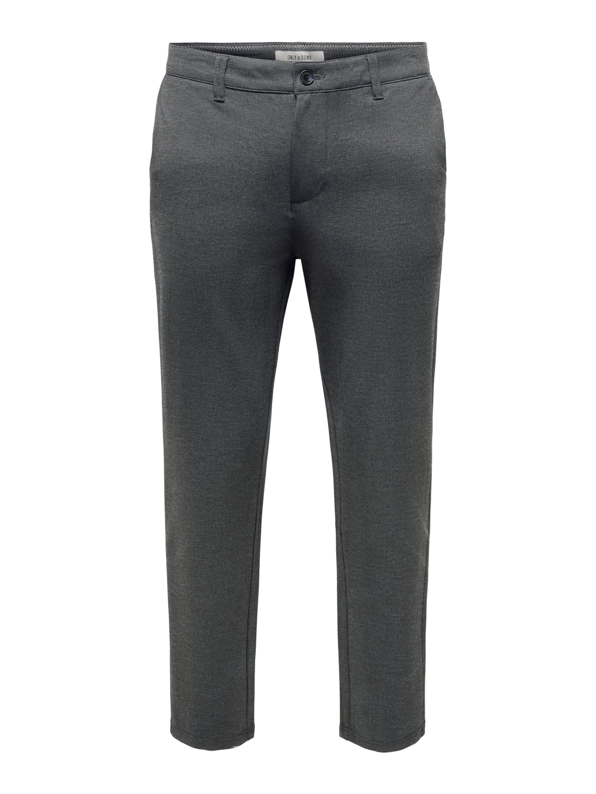 Only & Sons Tapered Trousers 'ONSMARK' in Grey: front