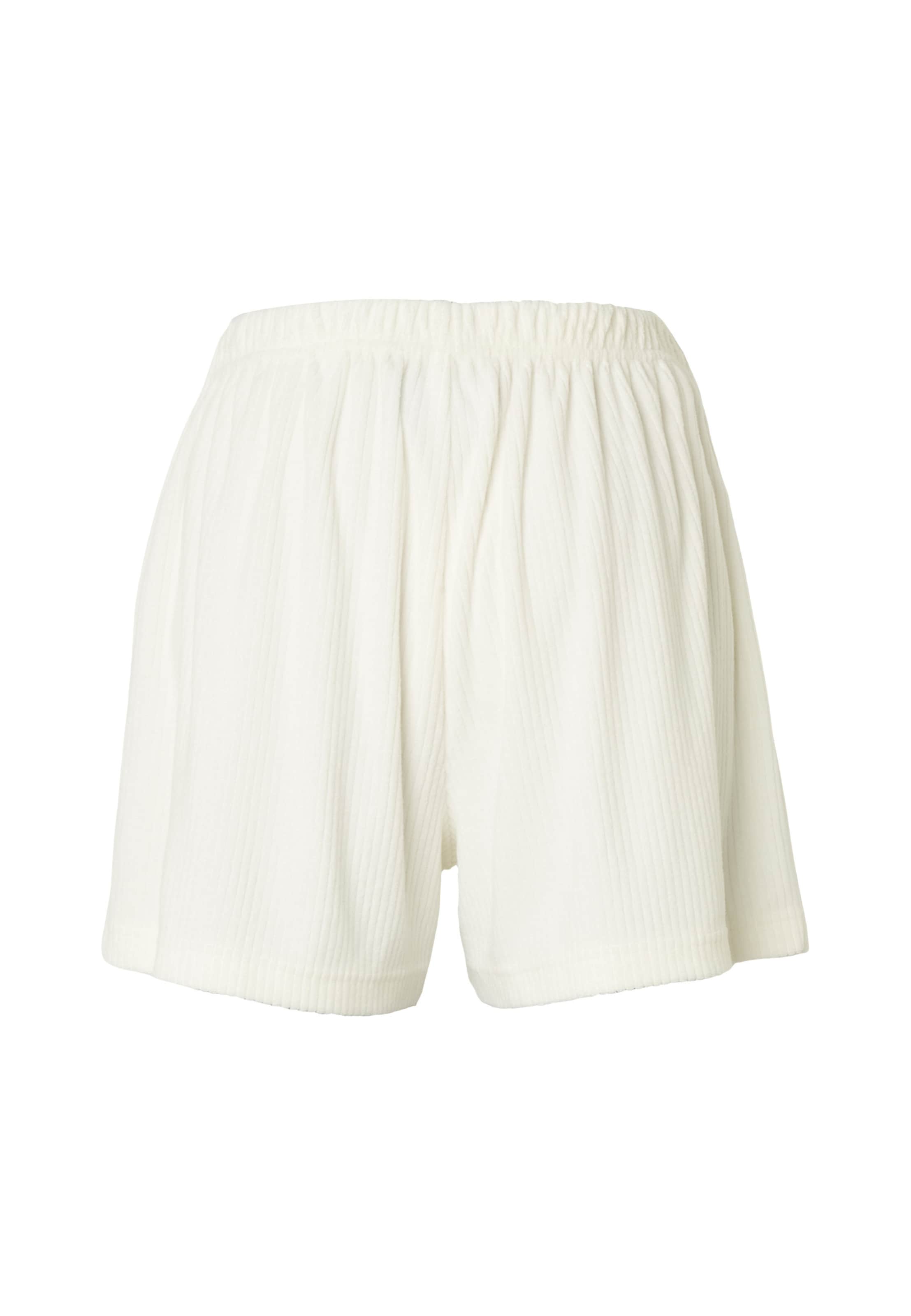 Estelou - Pierna ancha Pantalón en blanco