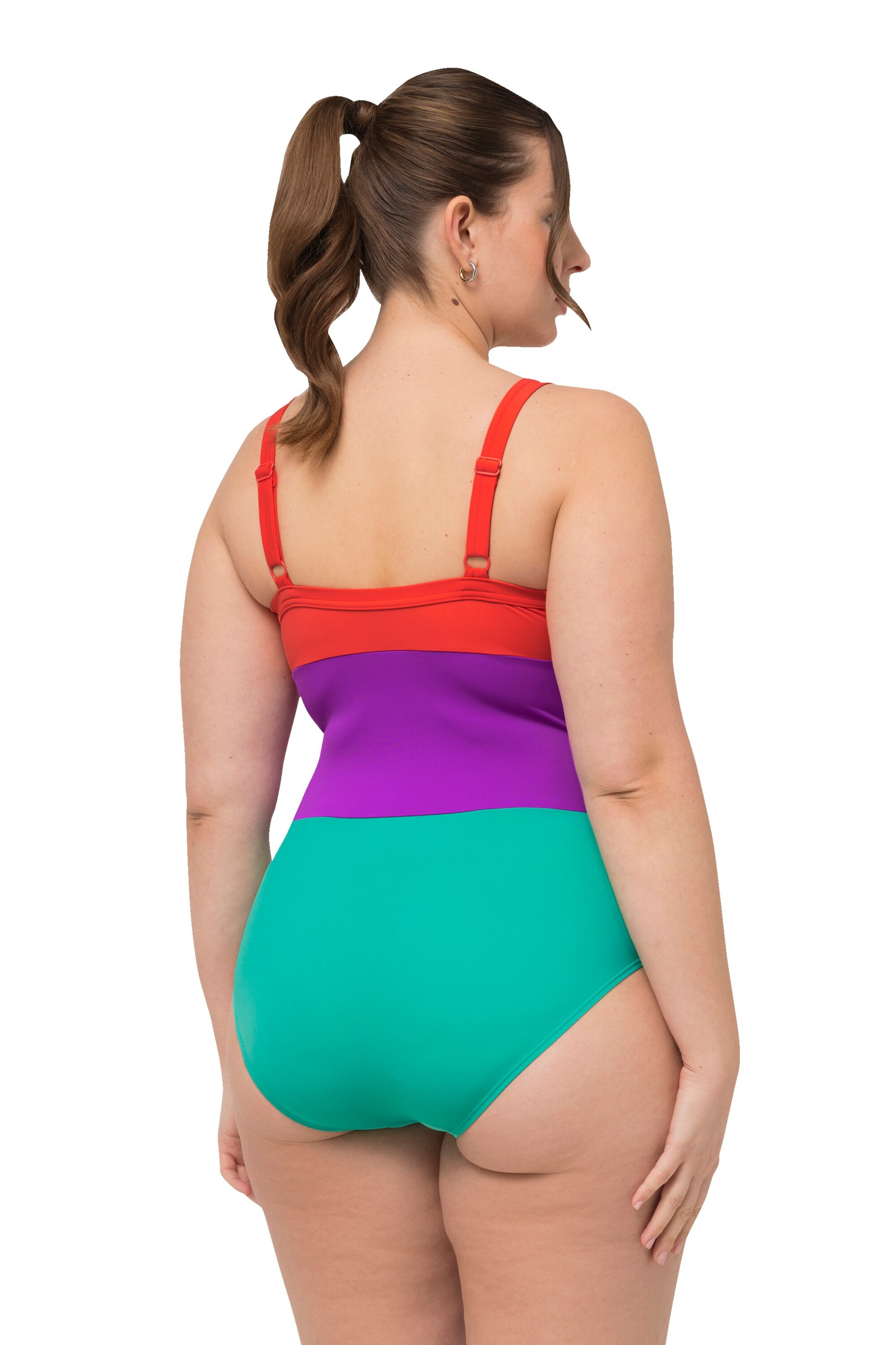 Ulla Popken Badeanzug in Mischfarben