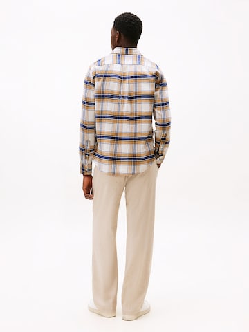TOMMY HILFIGER Regular Fit Hemd 'Tartan' in Braun