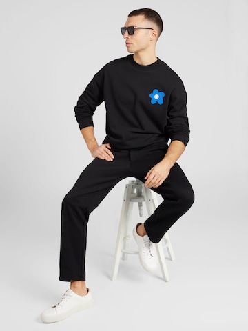 HUGO Blue - Sweatshirt 'Needvell' em preto