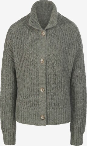 Basler Knit Cardigan in Green: front