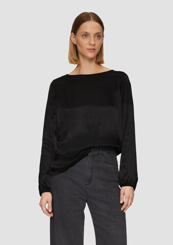 s.Oliver BLACK LABEL Blouse in Zwart: voorkant
