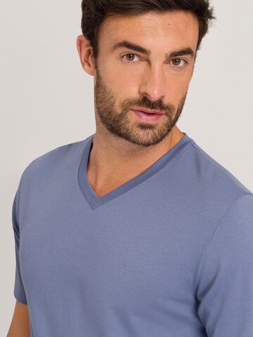 Hanro Shirt ' Living Shirts ' in Blauw