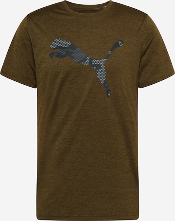 PUMA Performance shirt 'TRAIN FAV HEATHER CAT' in Green: front