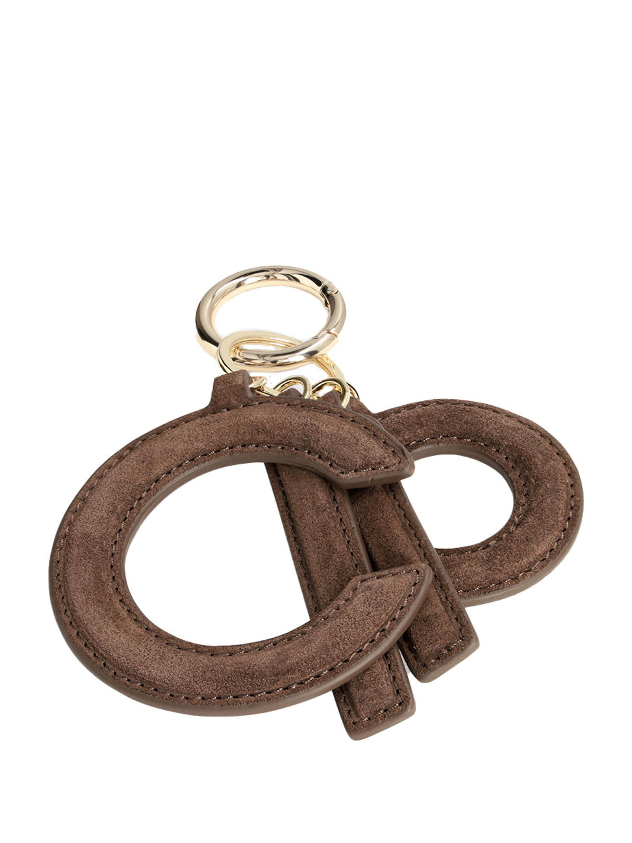 Clio Bag accessories 'C CHARM' in Brown: front