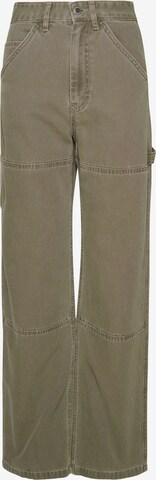 Superdry Wide leg Pants in Green: front