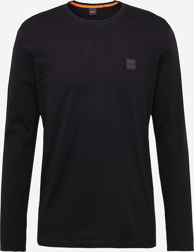 BOSS Orange T-Shirt 'Tacks' en noir, Vue avec produit