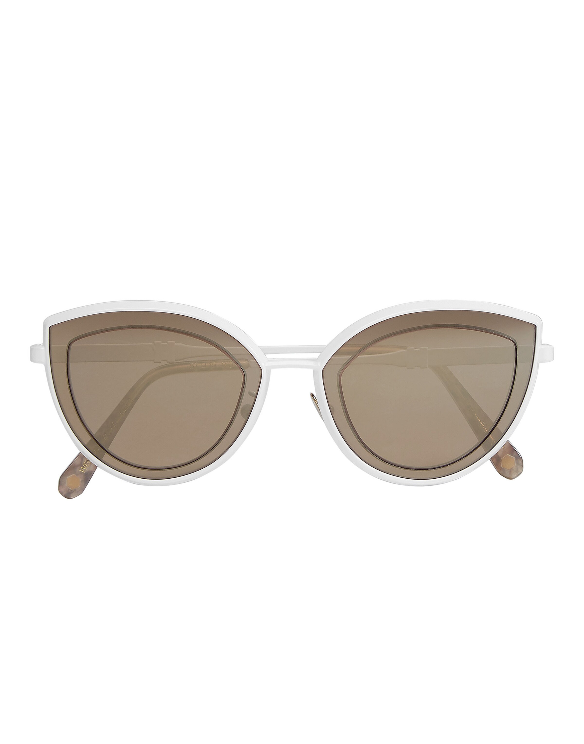 Lunettes de soleil Philipp Plein en beige : devant