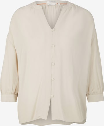 TOM TAILOR Bluse in Beige: predná strana