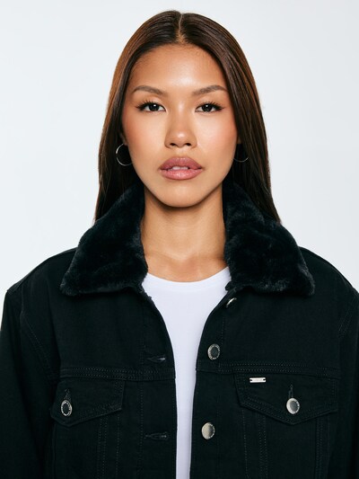 BIG STAR Tussenjas 'RAMONA' in de kleur Zwart, Productweergave