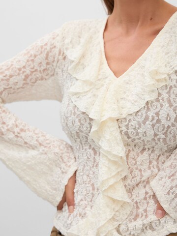 VERO MODA Blouse 'VMFlora' in Wit