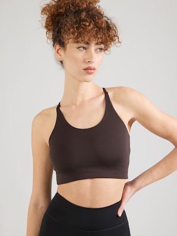 Girlfriend Collective - Bustier Sujetador deportivo 'Cleo' en negro: frente