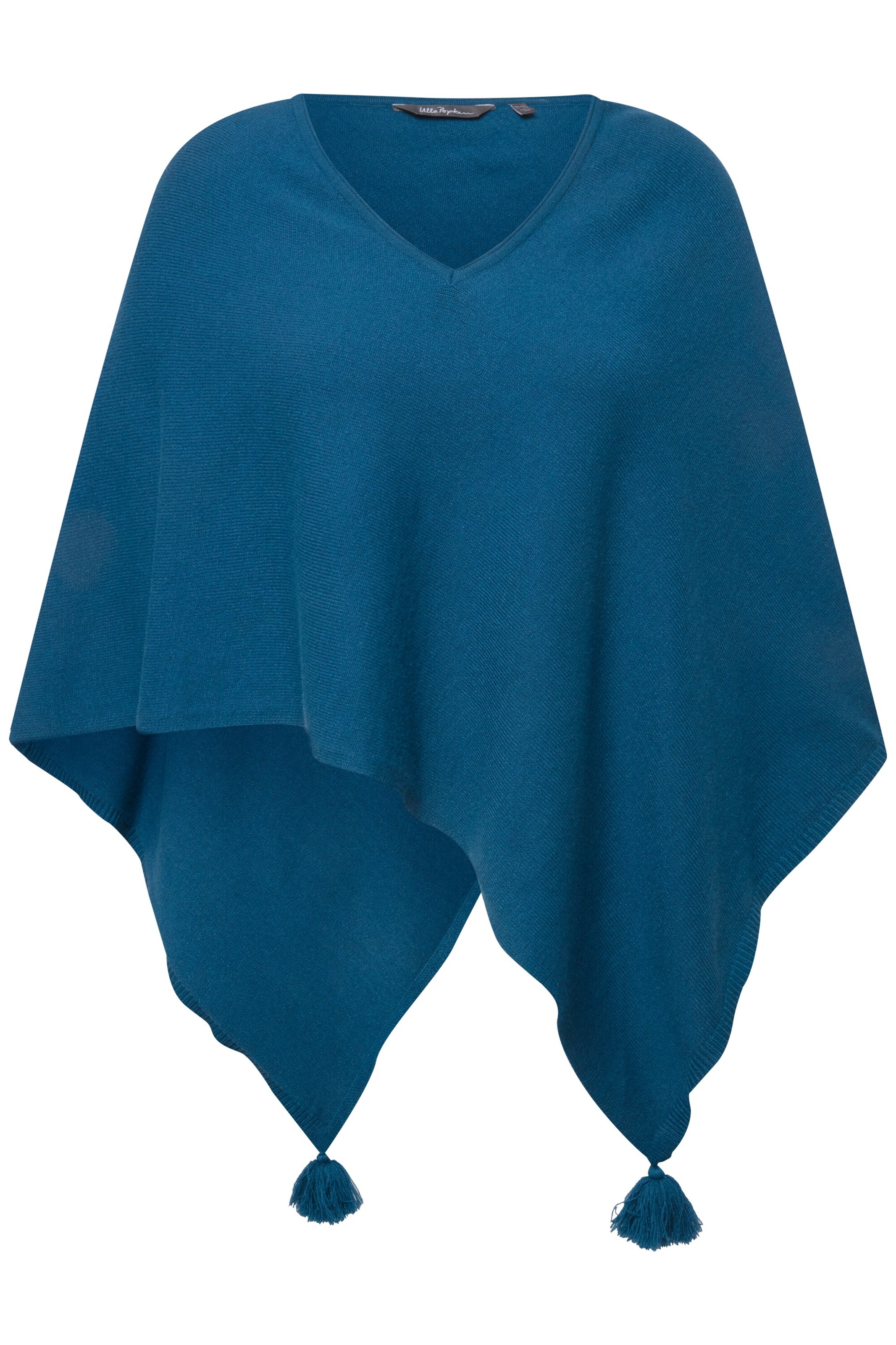 Ulla Popken Cape in Blauw: voorkant