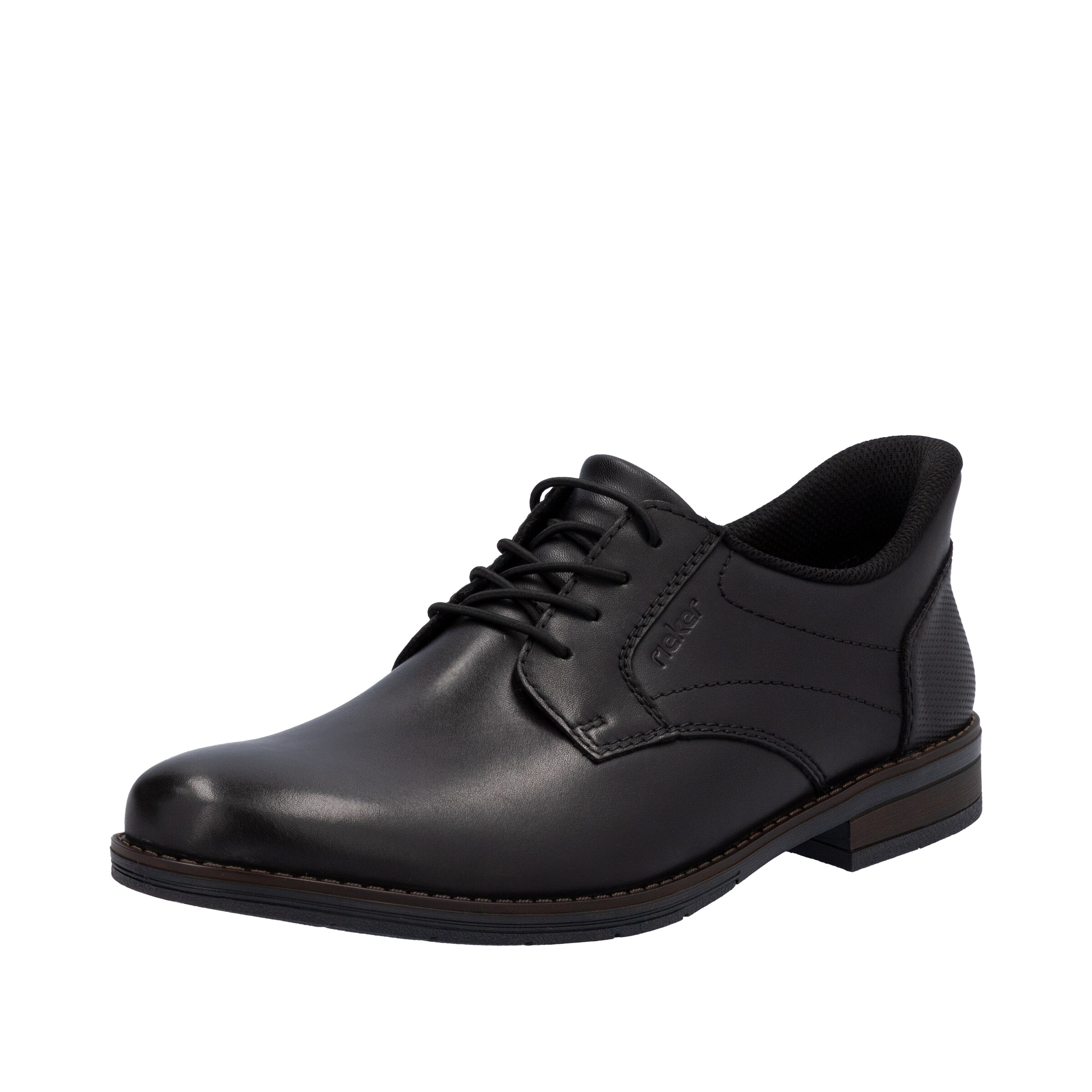 Chaussure à lacets Rieker en noir : devant