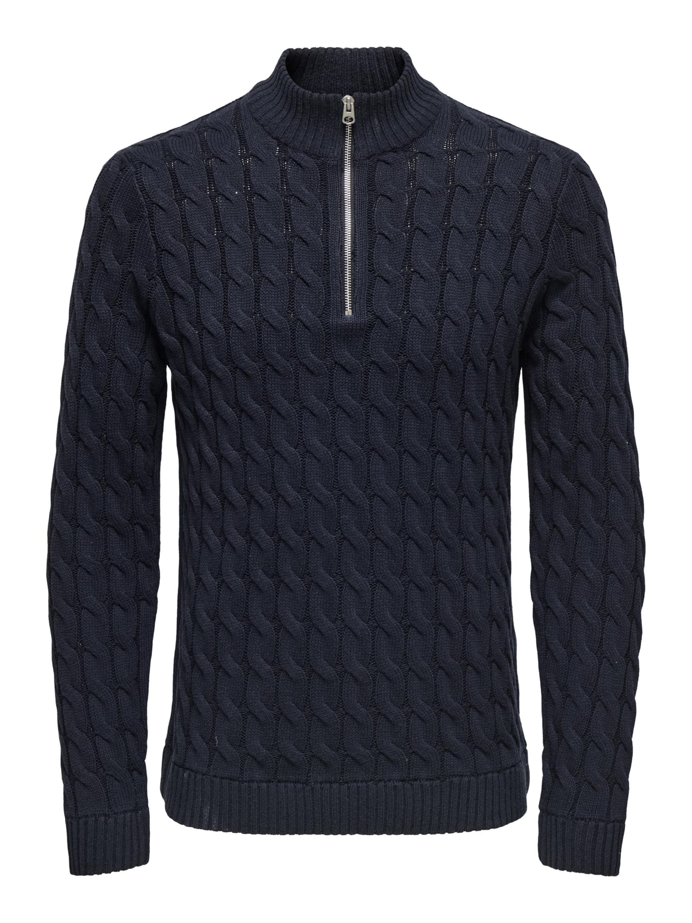 Only & Sons Sweater 'ONSKicker' in Blue: front