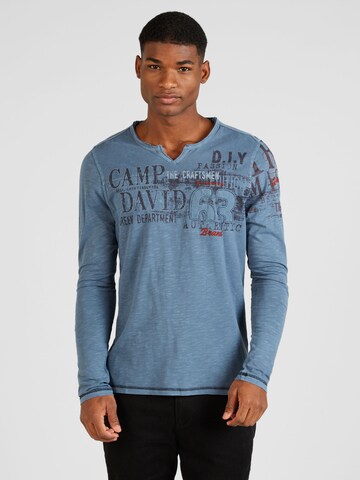 T-Shirt 'The Craftsmen' CAMP DAVID en bleu : devant