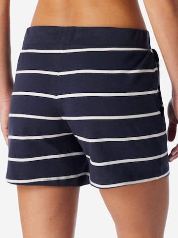SCHIESSER Pajama Pants 'Mix & Relax' in Blue