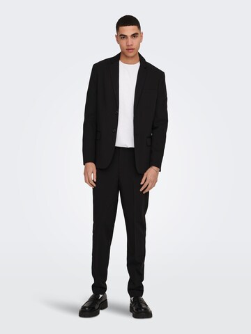 Coupe slim Costume 'EVE' Only & Sons en noir : devant