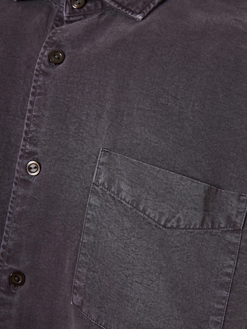 Funky Buddha Regular Fit Hemd in Grau