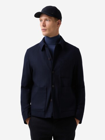 BOGNER Regular fit Button Up Shirt 'MIRCO' in Blue: front