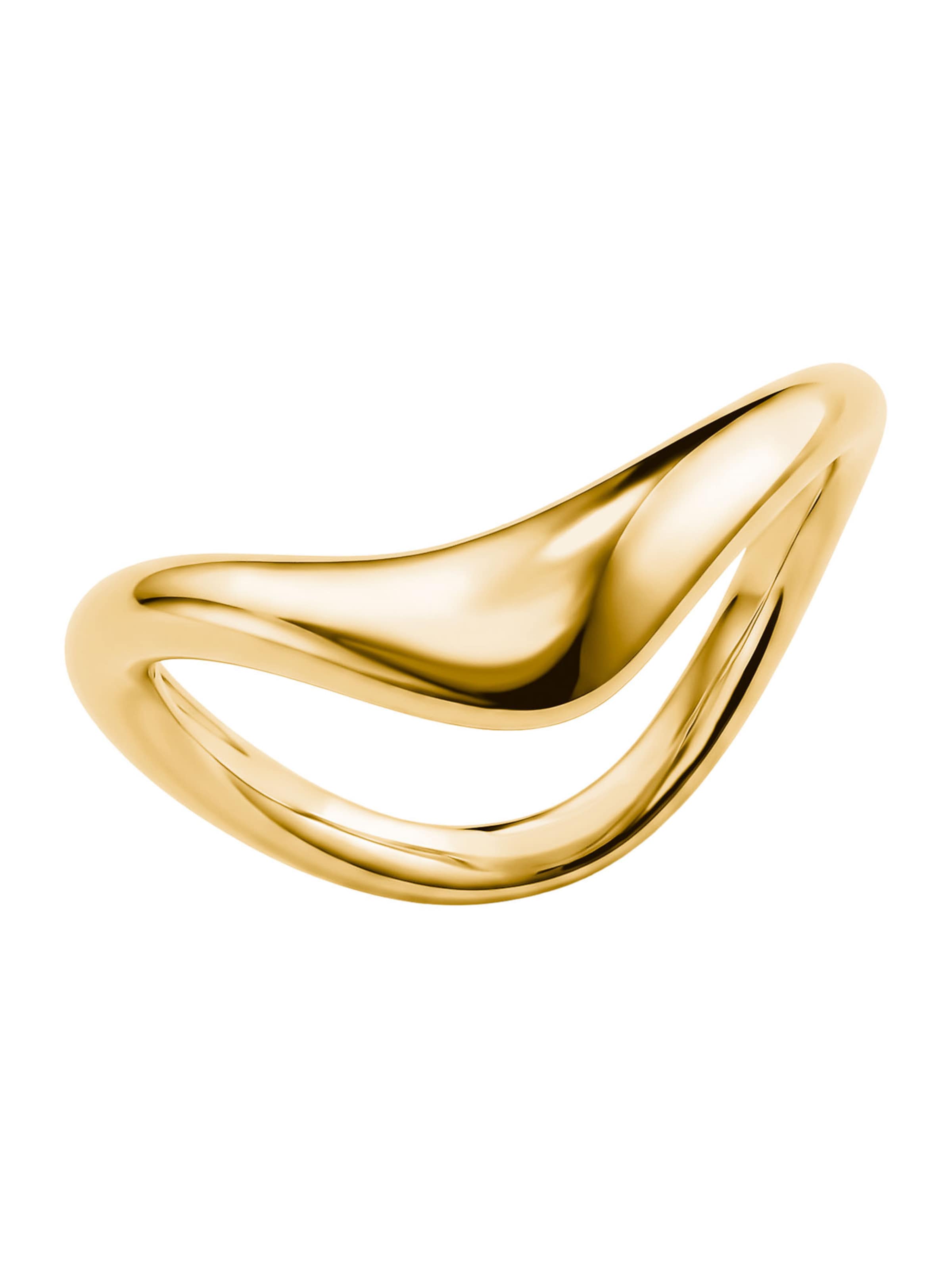 Thomas Sabo Ring in Wellenform in Gold: Vorderseite