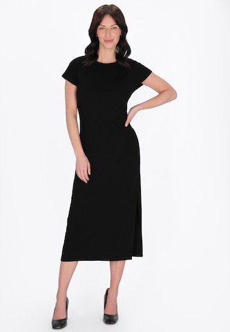 Robe usha BLACK LABEL en noir : devant