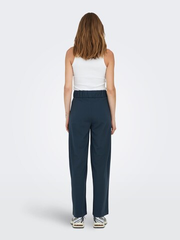 JDY Wide leg Pants 'GEGGO' in Blue