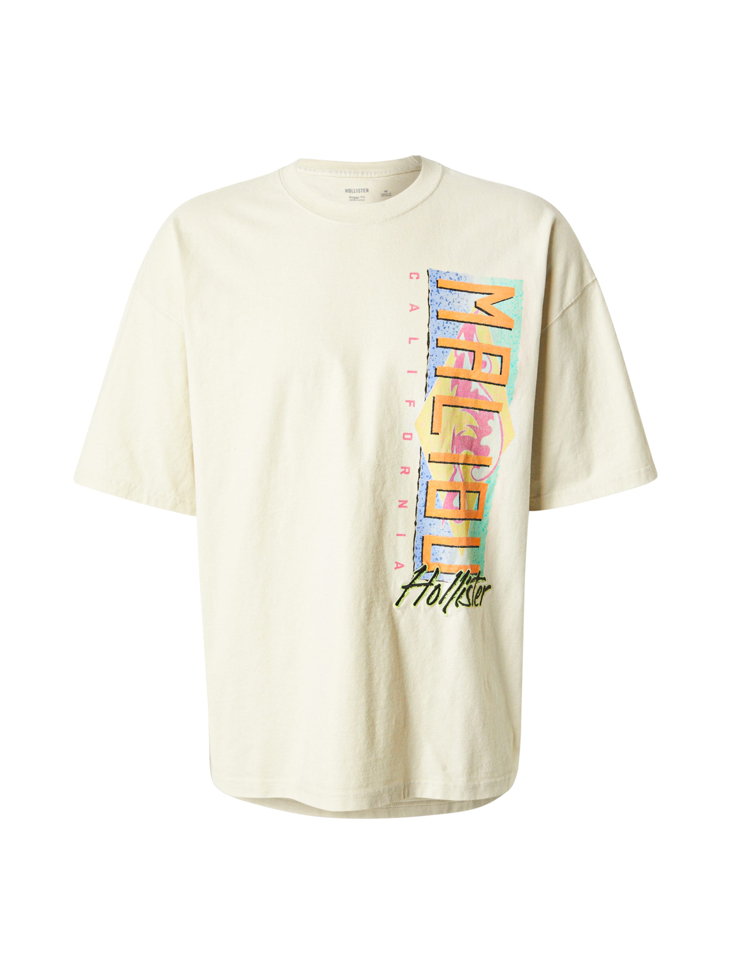 HOLLISTER Μπλουζάκι σε λευκό: μπροστά