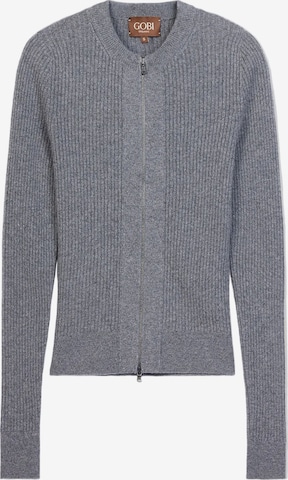Cardigan GOBI Cashmere en gris : devant