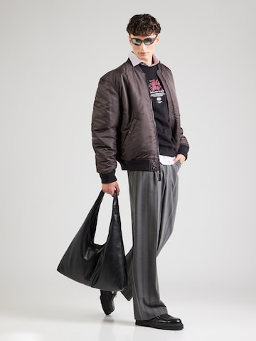 JACK & JONESSweater majica 'JCOSCRIPTURE' - crna boja