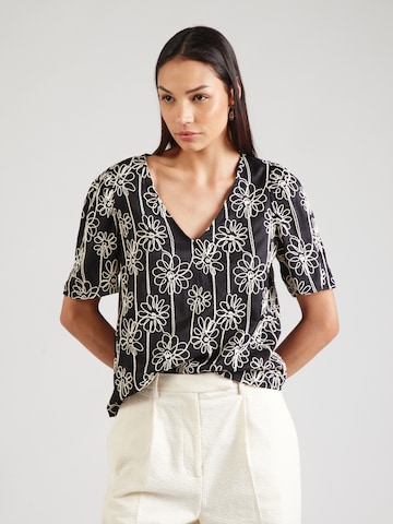 OBJECT Bluse 'OBJCAMI' in Schwarz: Vorderseite