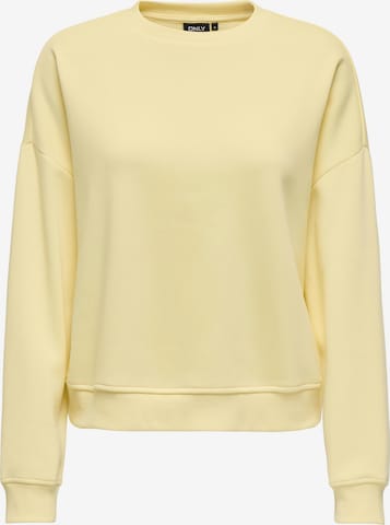 ONLY Sweatshirt in Yellow: front