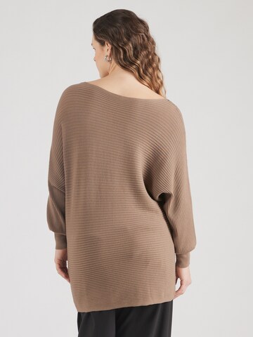 ONLY Carmakoma Pullover 'CARNEW ADALINE' in Braun