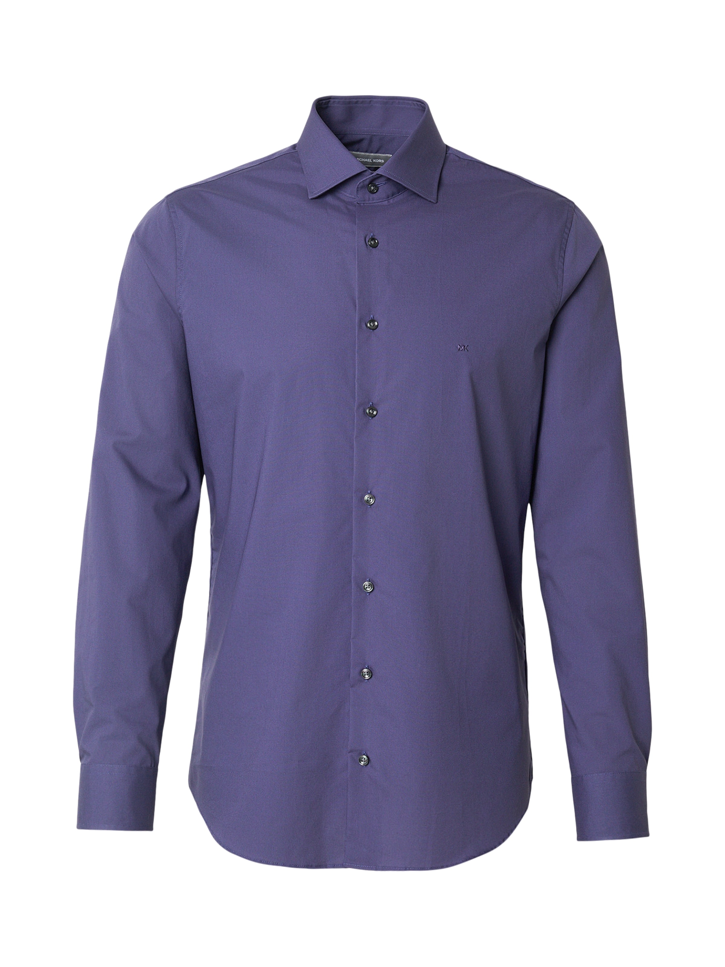 Michael Kors Slim fit Overhemd in Blauw: voorkant