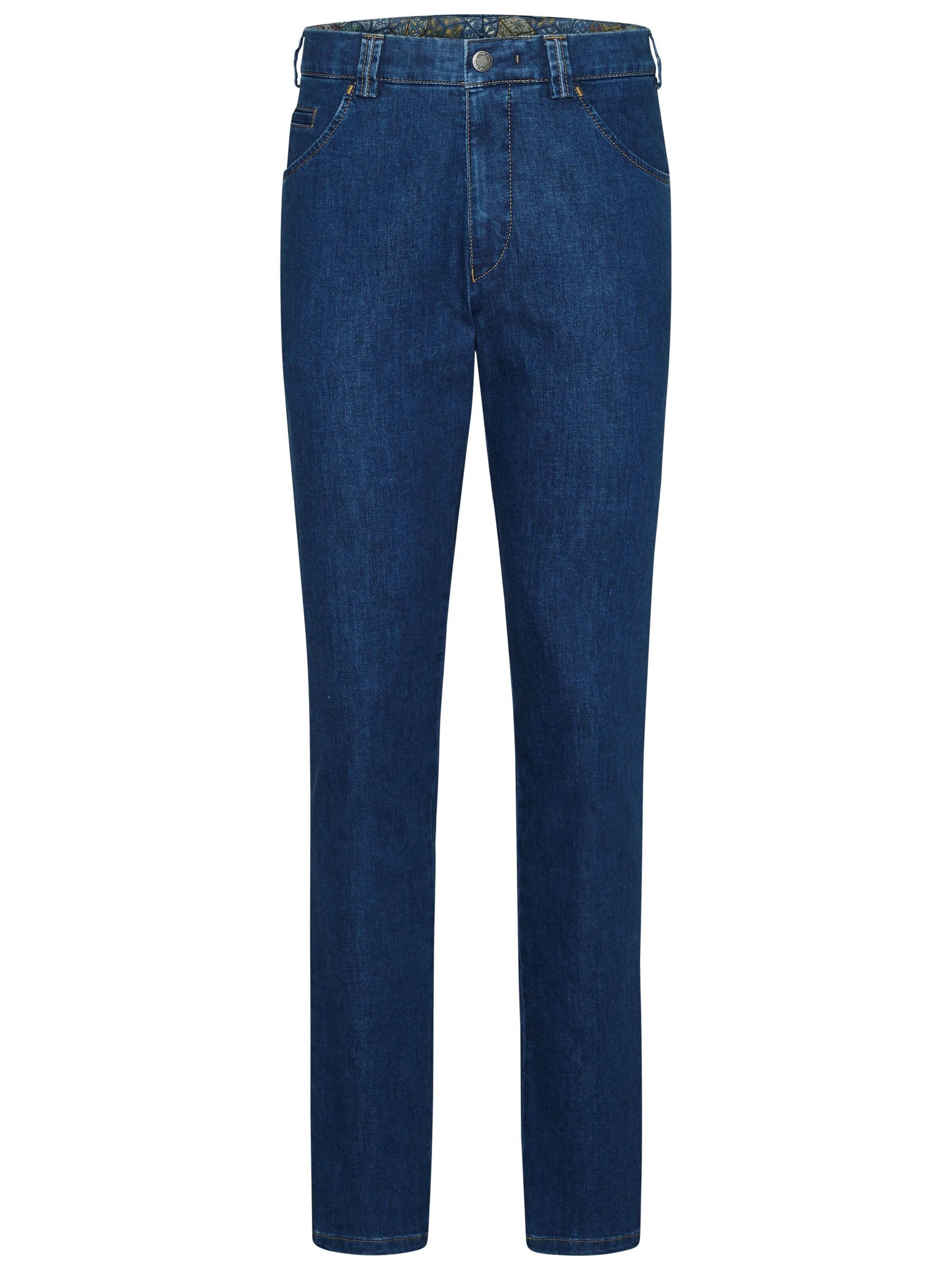 MEYER Slimfit Jeans in Blauw: voorkant
