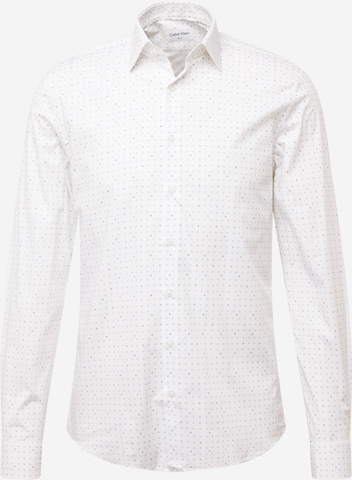 Calvin Klein - Slim Fit Camisa em branco: frente