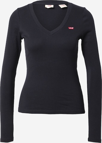 LEVI'S ® Shirt 'LS Vneck Baby Tee' in Schwarz: predná strana