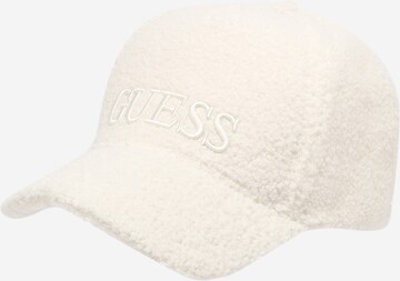 Casquette GUESS en beige : devant