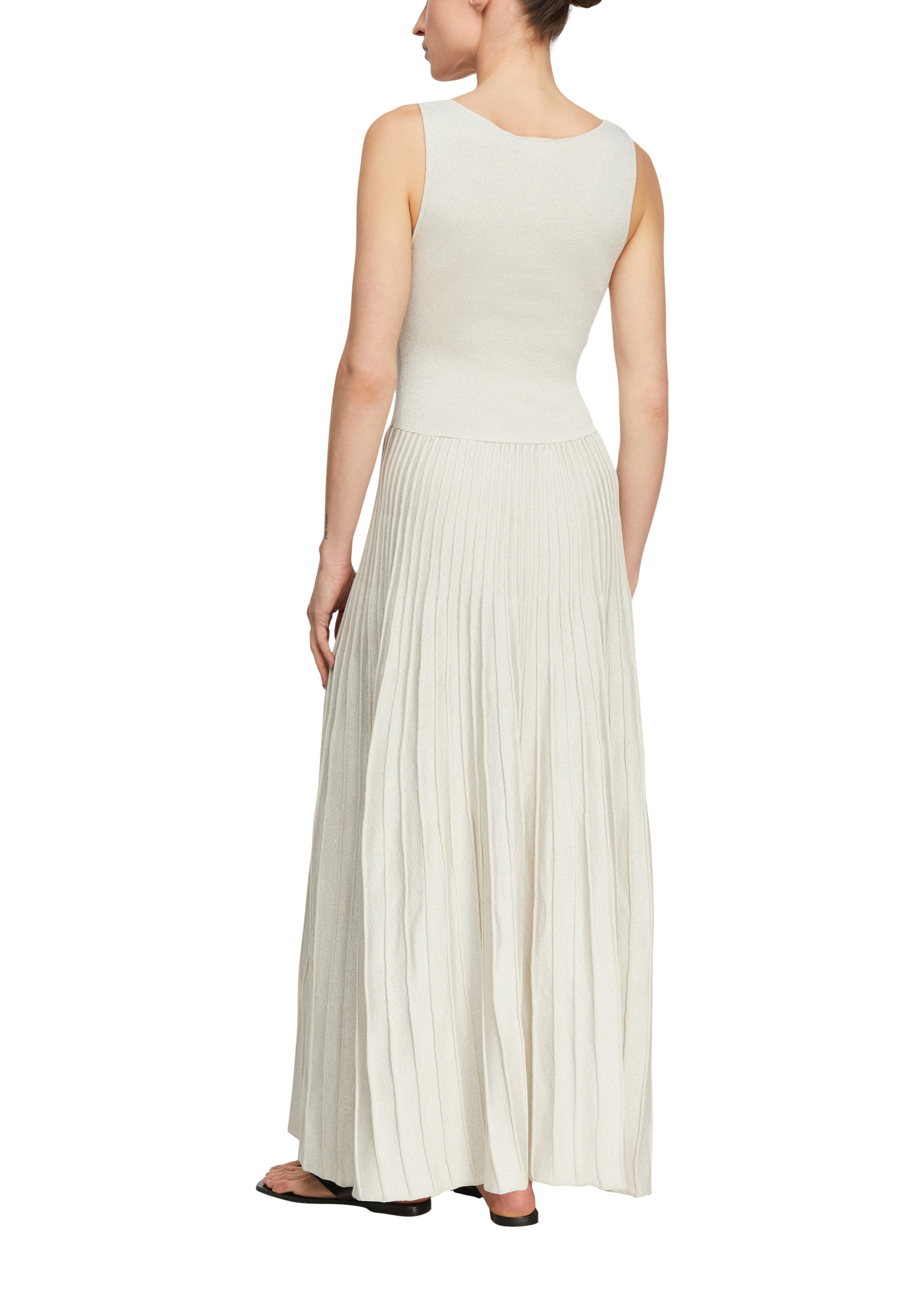 COMMA Strickkleid in Beige
