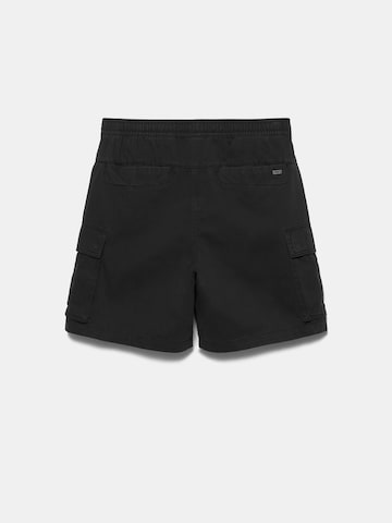 Pull&Bear Loosefit Kalhoty – černá