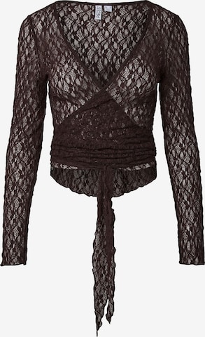PIECES - Top 'ROYA' en marrón: frente