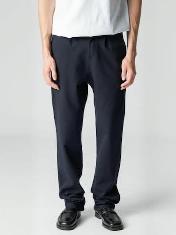 TEESHOPPEN - regular Pantalón ' Wide ' en azul: frente