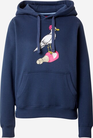 Derbe Sweatshirt 'Sturmmöwin' in Blue: front