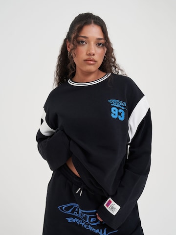 AND1 Sweatshirt 'Core 93' in Zwart: voorkant
