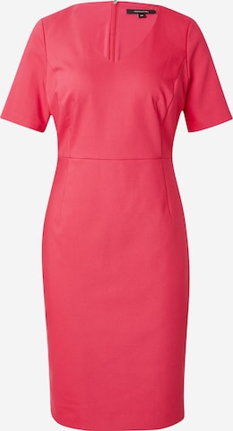 COMMA Платье-футляр в Ярко-розовый: спереди