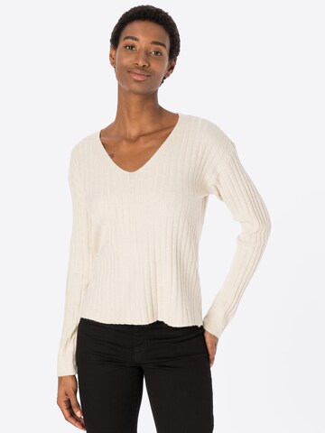PIECES Pullover 'Cava' in Beige: Vorderseite