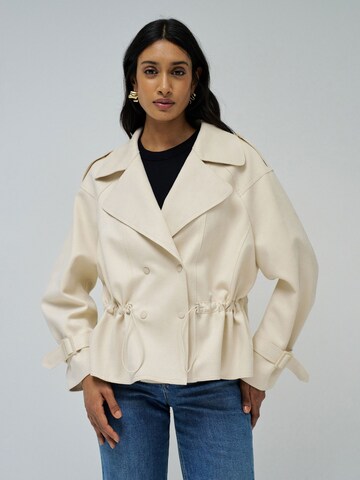 Salsa Jeans Tussenparka in Beige: voorkant