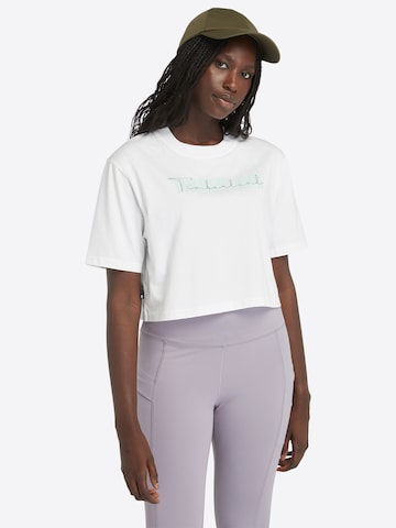 TIMBERLAND T-shirt 'Cropped' i svart: framsida