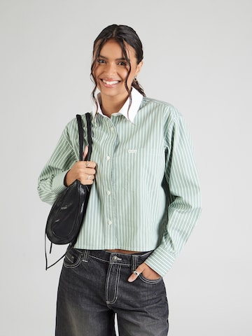 Chemisier GUESS JEANS en vert : devant